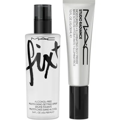 Mac Cosmetics Prime Goldmine Setting Spray + Radiant Primer Duo Gift Set $69 Value In No Color