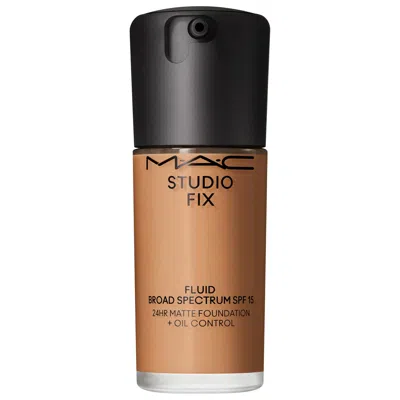 Mac Cosmetics Studio Fix Fluid Spf 15 24hr Buildable Soft-matte Foundation + Oil Control Nc45.5 1 Oz/30 ml In Brown