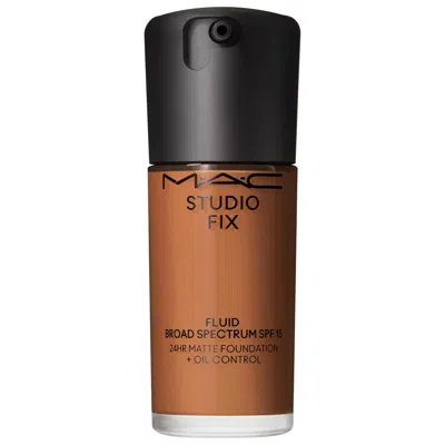 Mac Cosmetics Studio Fix Fluid Spf 15 24hr Buildable Soft-matte Foundation + Oil Control Nw43 1 Oz/30 ml In Brown