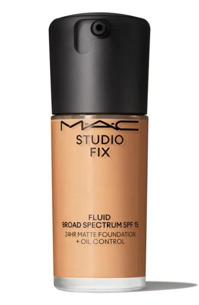 Mac Cosmetics Studio Fix Fluid Spf 15 24hr Matte Foundation + Oil Control In Nc37