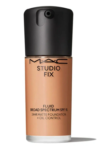 Mac Cosmetics Studio Fix Fluid Spf 15 24hr Matte Foundation + Oil Control In Nc44