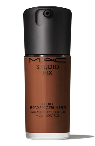 Mac Cosmetics Studio Fix Fluid Spf 15 24hr Matte Foundation + Oil Control In Nc63