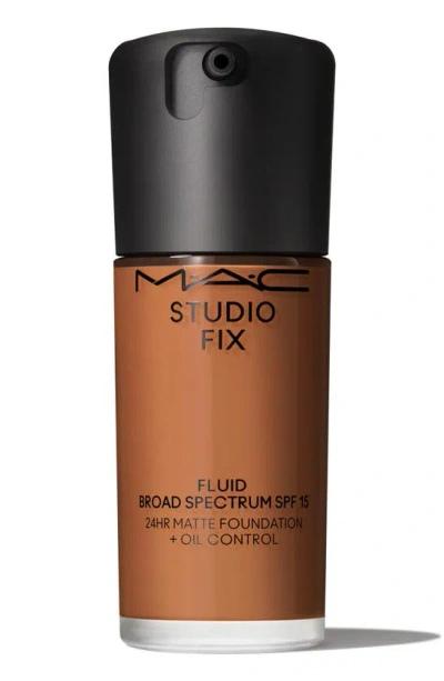 Mac Cosmetics Studio Fix Fluid Spf 15 24hr Matte Foundation + Oil Control In Nw43