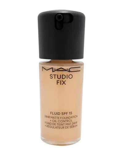 Mac M·a·c Cosmetics Women's 1oz Nc25 Studio Fix Fluid Spf 15 24hr Matte Foundation  Plus Oil Control In White