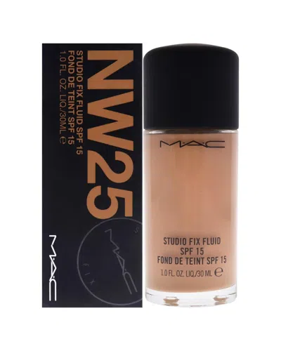 Mac Cosmetics M·a·c Cosmetics Women's 1oz Studio Fix Fluid Spf 15 - Nw25 Rosy Beige With  Rose In Transparent