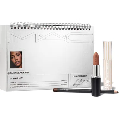 Mac Cosmetics X Quen Blackwell Lip Combo Kit In Transparent