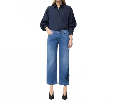 Mac Culotte Blossom Jean In Natty Blue In Multi