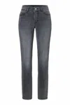 Mac Dream Denim Straight Leg Jeans In Light Black In Multi