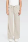 Mac Dream Wide Leg Jeans In Ivory