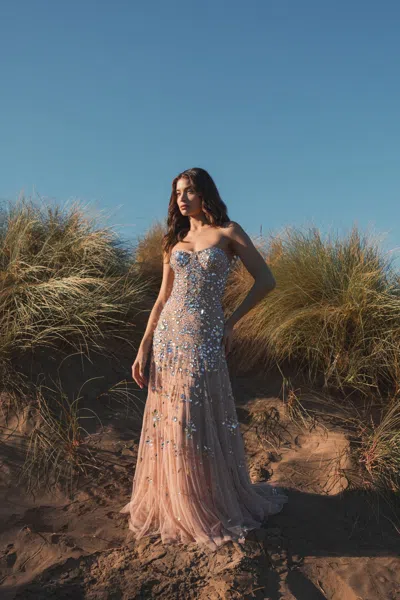 MAC DUGGAL 10100 BEADED LONG FORMAL PROM DRESS