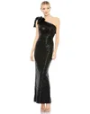 Mac Duggal 11283 Long Formal One Shoulder Prom Gown In Black