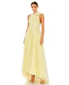 Mac Duggal 11310 High Low Formal Evening Prom Gown In Yellow