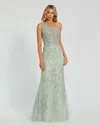 Mac Duggal 20543 Prom Sequin Long Fitted Formal Dress In Green