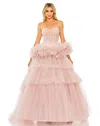 Mac Duggal 20572 Prom Long Strapless Ball Gown In Pink