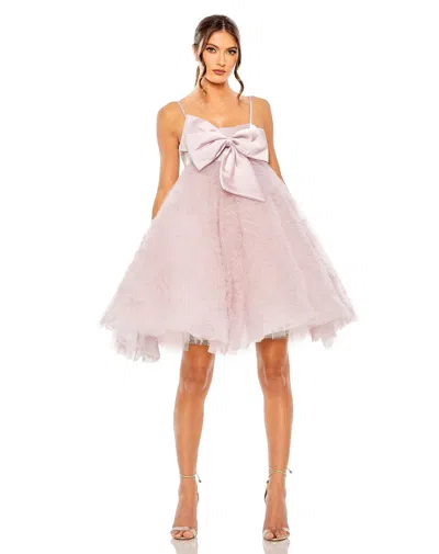 Mac Duggal 20583 Short Spaghetti Strap Cocktail Dress In Neutral