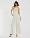Mac Duggal 20934 Long Formal 3d Flower Prom Jumpsuit In Neutral