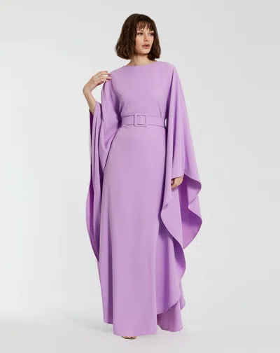 Mac Duggal 20960 Long Mother Of The Bride Formal Kaftan Dress In Purple