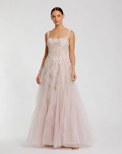 MAC DUGGAL 21095 A LINE LONG FORMAL SEQUIN RUFFLE PROM DRESS