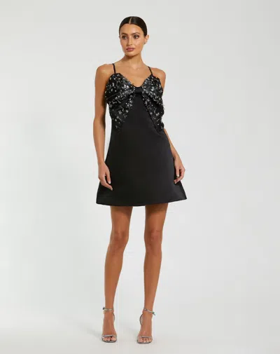 Mac Duggal 2232 Homecoming Short Mini Cocktail Dress In Black