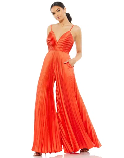 MAC DUGGAL 26319 FORMAL PLEATED WIDE LEG JUMPSUIT