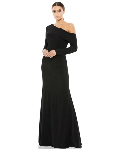 Mac Duggal 26595 Long Formal Fitted Evening Dress In Black