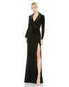 Mac Duggal 26731 Long Sleeve Formal Evening Gown In Black