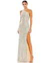 Mac Duggal 26990 Prom Long One Shoulder Formal Gown In White