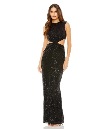 Mac Duggal 27346 Formal Sequin Prom Long Dress In Black
