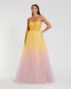Mac Duggal 37005 Prom Long Ball Gown Formal Ombre Dress In Multi