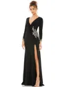 Mac Duggal 41016 Long Sleeveless Formal Evening Gown In Black