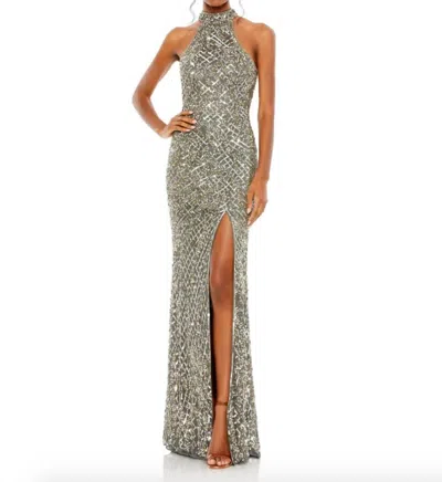 Mac Duggal 4112 In Platinum In Gold