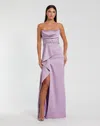Mac Duggal 44133 Long Formal Slit Fitted Prom Dress In Purple