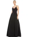 Mac Duggal 48855 Prom Long Spaghetti Strap Ball Gown In Black