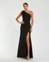 Mac Duggal 49862 Long Evening Fitted Formal Prom Dress In Black