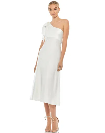 Mac Duggal 55387 High Low One Shoulder Dress In Red