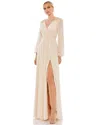 Mac Duggal 55694 Long Mother Of The Bride Dress In Neutral
