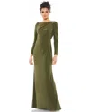 Mac Duggal 55695 Long Mother Of The Bride Gown In Green