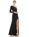 Mac Duggal 55696 Long Formal Fitted Evening Dress In Black