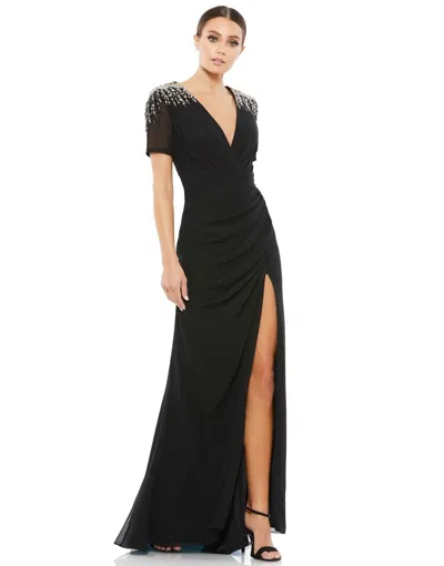 Mac Duggal 55704 Long Formal Evening Dress In Black