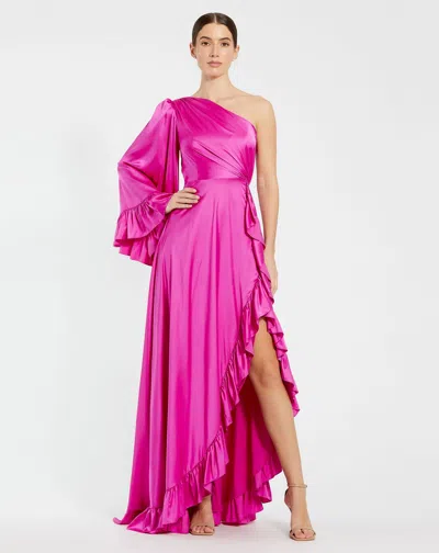 Mac Duggal 55950 High Low Formal Prom Dress In Purple
