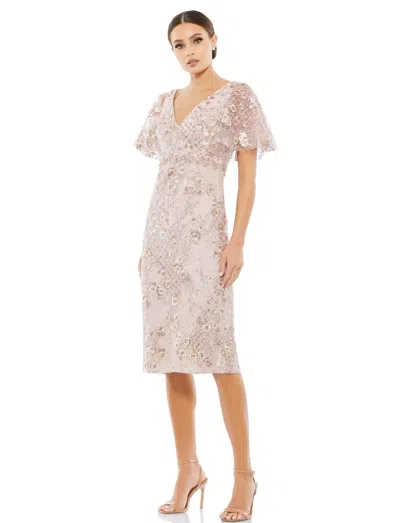 Mac Duggal 67909 Short Mother Of The Bride Dress In Pink