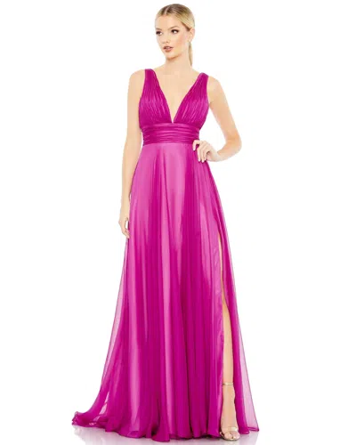 Mac Duggal 68134 Long Sleeveless Formal Prom Dress In Pink