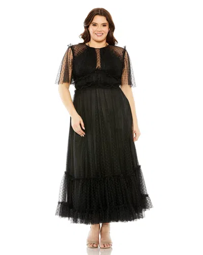 Mac Duggal 68568 Formal Plus Size A Line Dress In Black