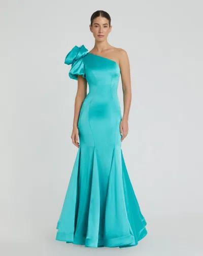 Mac Duggal 68703 Long Mermaid Formal Fitted Prom Dress In Blue