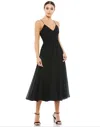 Mac Duggal 70099 Long Formal Spaghetti Strap Dress In Black