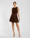 Mac Duggal 81071 Homecoming A Line Short Cocktail Mini Dress In Brown