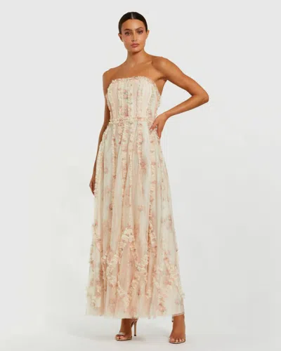 MAC DUGGAL 8308 FORMAL LONG A LINE FLORAL PROM DRESS