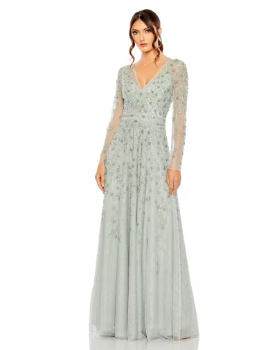 MAC DUGGAL 9131 LONG SLEEVE FORMAL EVENING GOWN