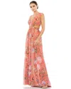 Mac Duggal 9154 Prom Long Formal Floral Print Dress In Multi