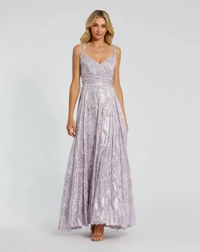 Mac Duggal 9310 Long Formal Floral Prom Dress In Purple